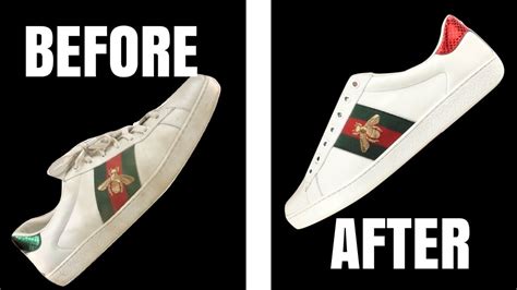 how to clean gucci ace shoes|Gucci ace white leather shoes.